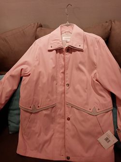 NEW Cute Liz Claiborne Pale Pink Coat Sz L