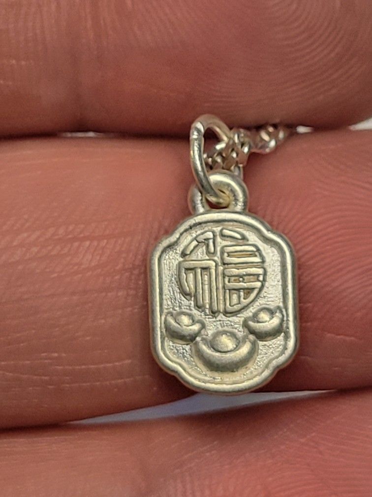 999 Fine Pure Silver PENDANT / CHARM 17MM