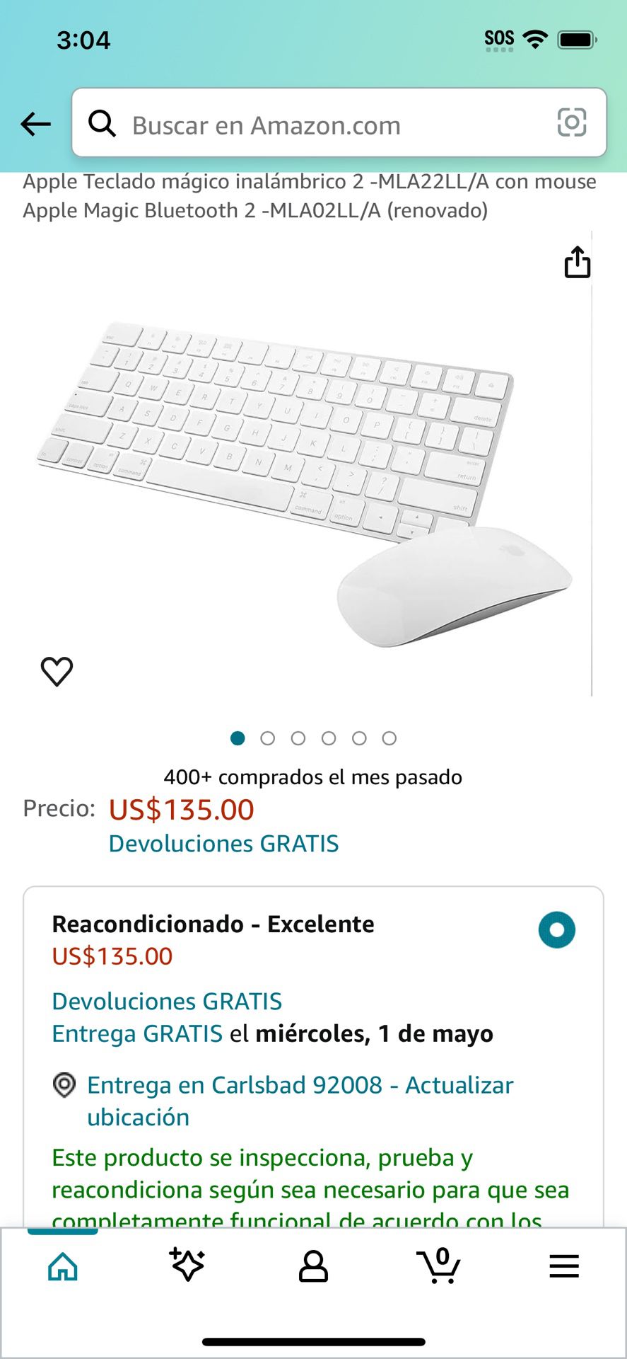 Apple Mouse & Keyboard 