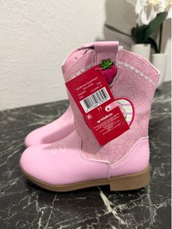 Toddler girl cowboy boots- Strawberry Shortcake