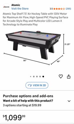FREE Atomic Air Hockey Table. FREE