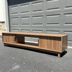 Brand New 70” Wooden TV Stand | Fluted Walker Edison Style
