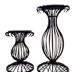 Decorative Iron Planter Stands ($15 both)