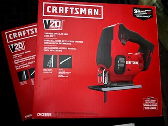 The CRAFTSMAN V20 Variable Speed Cordless Jig Saw (Model CMCS600B)