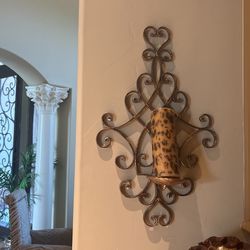 2 Wall Art and Candle Holders