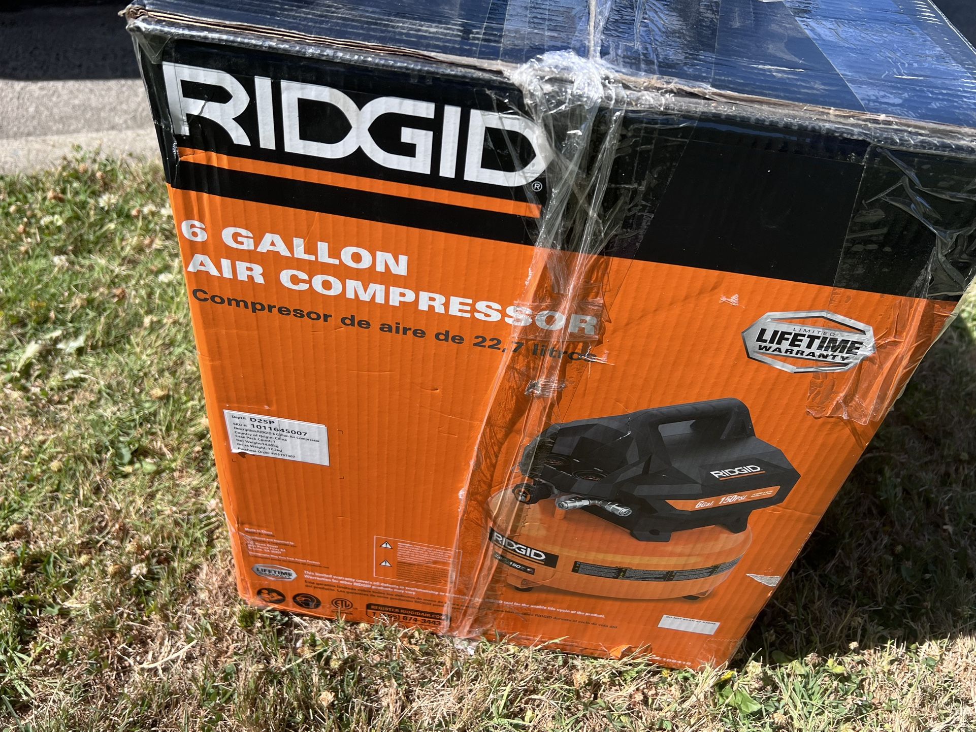 Rigid 6 Gallon Air Compressor