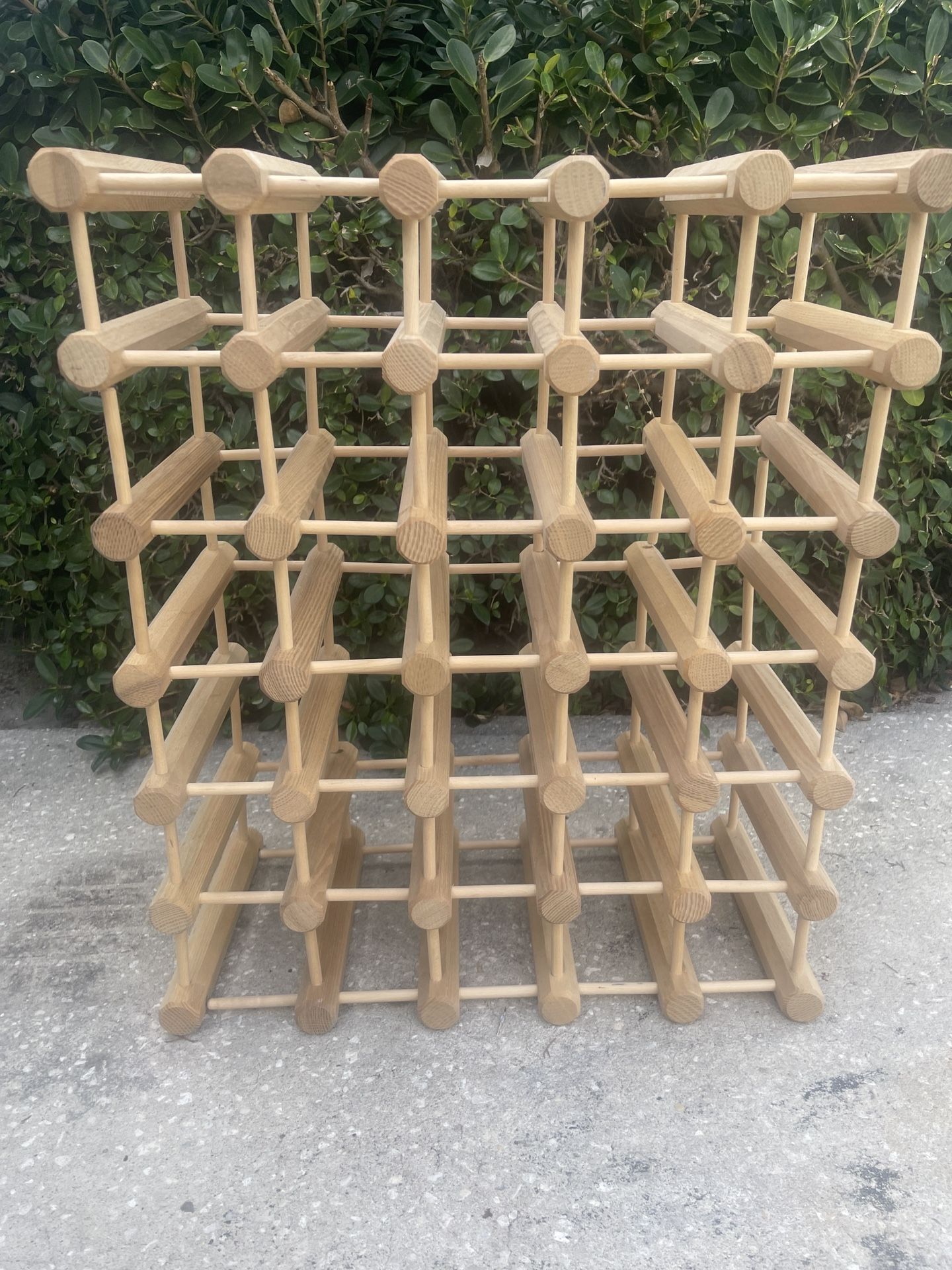 Wooden wine rack