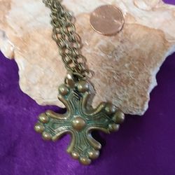 Kalevala Bronze Cross Pendant