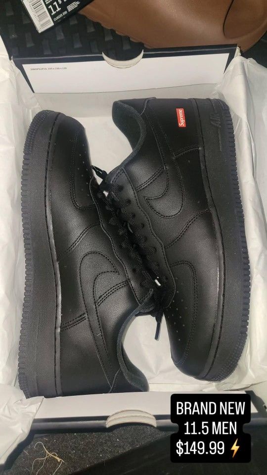 Air Force 1 Low Supreme Black