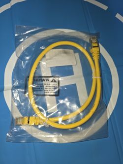 Cat7 Ethernet Cable 2 FT — Yellow, New