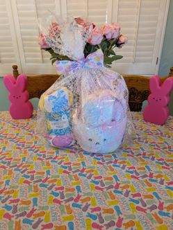 Peeps Easter basket (purple)