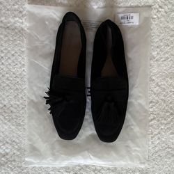 H&M Black Suede Loafers 