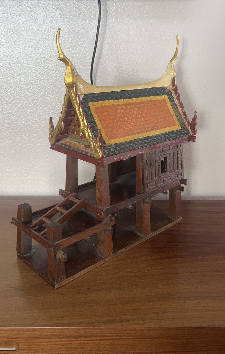 Vintage WoodThai Spirit House, 1970’s