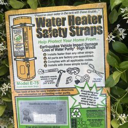 Water Heater Safety Strap