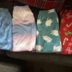 Girls Fleece Pj Pants Brand New- Size 6