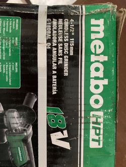 Metabo Cordless Grinder