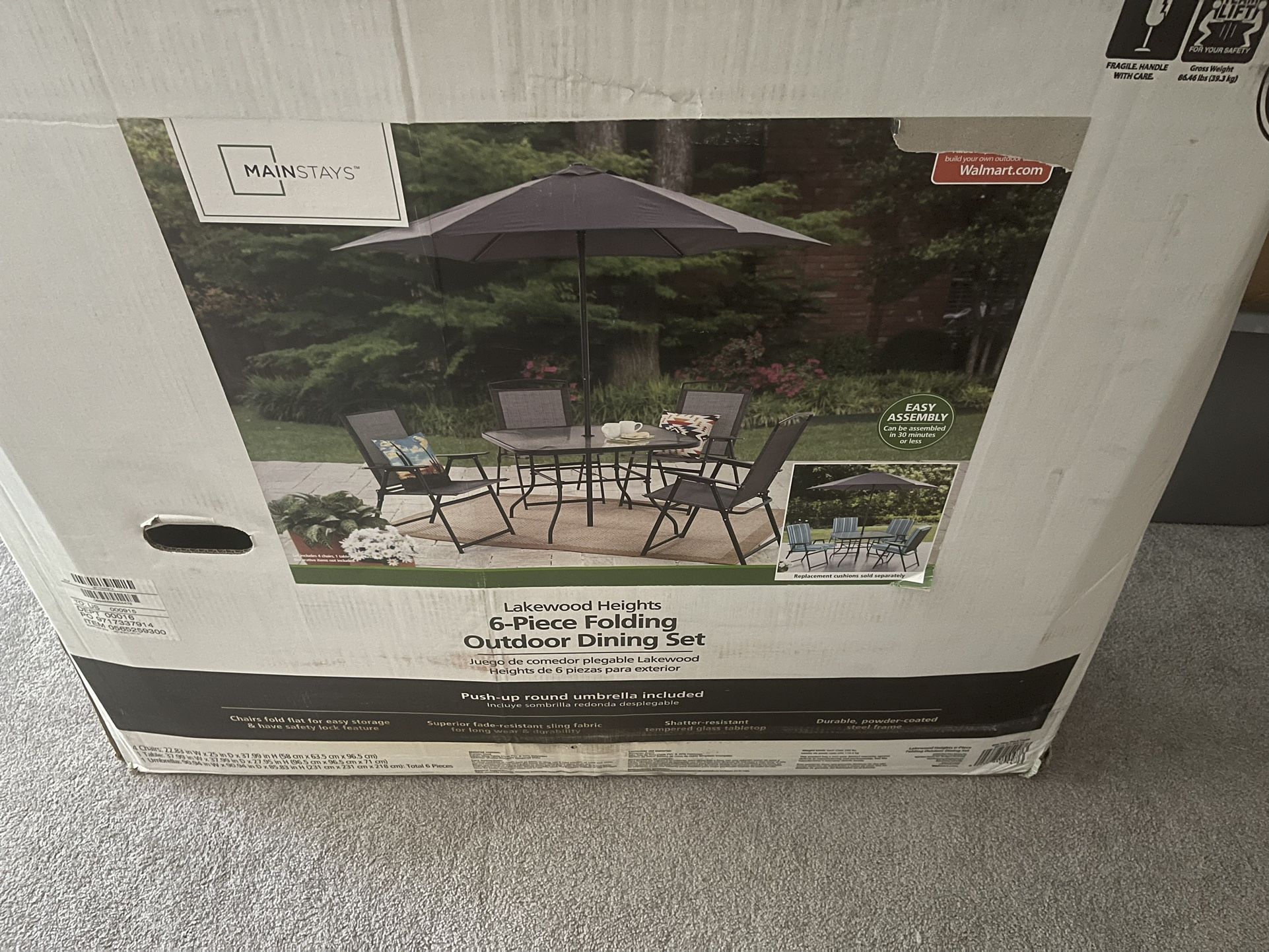 6 Piece Patio Set 