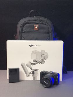 EOS R50 V Mirrorless with 14-30mm, DJI RS 4 Mini Combo Kit and Padded Camera Bag