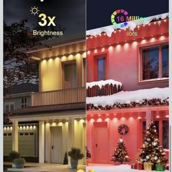 150Ft Permanent Outdoor Lights,Smart RGB Outdoor Lights with Remote APP Control, IP67 Waterproof Outside Light for House for Christmas, Hallow