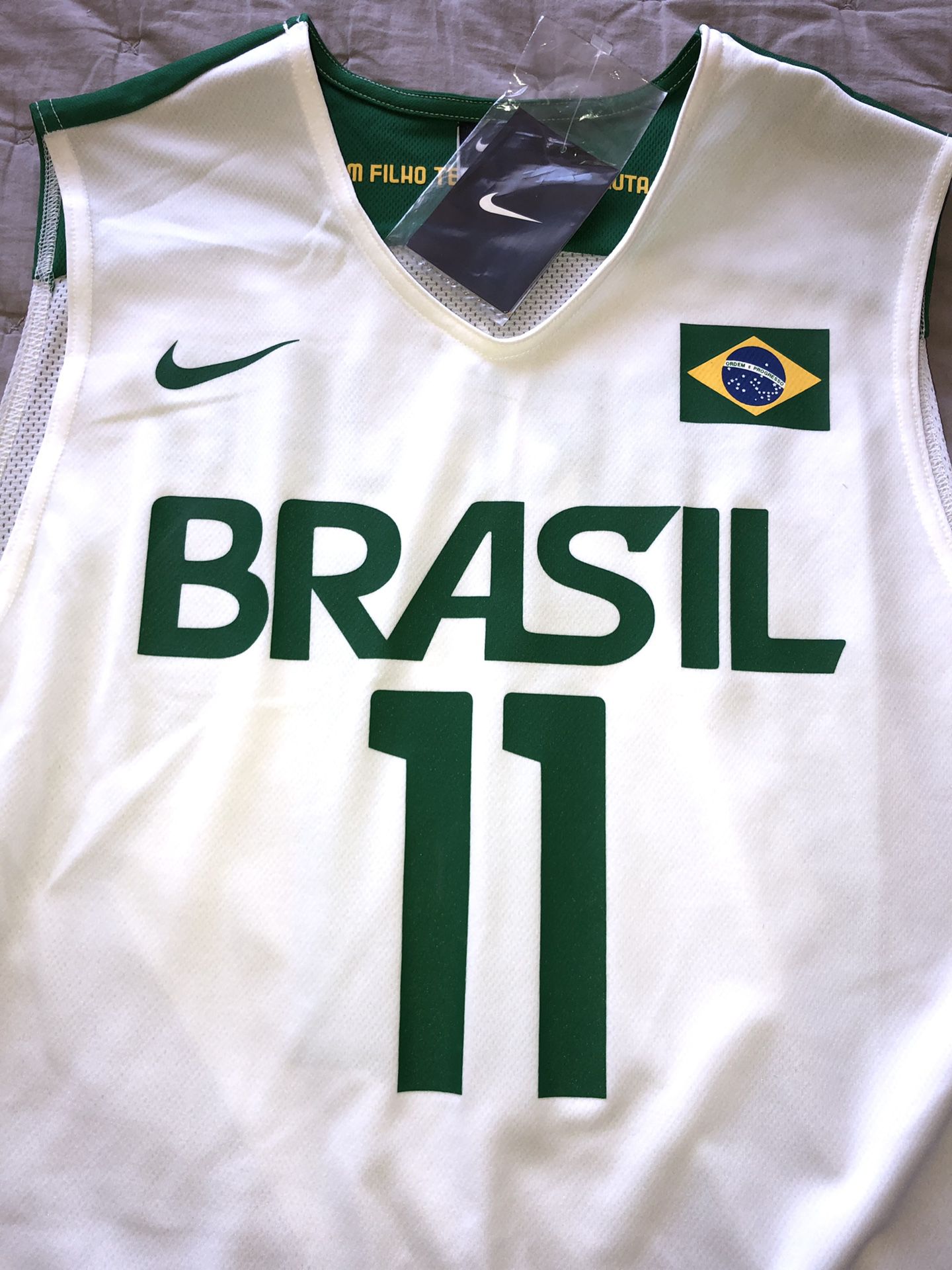 Player Official Men Nike Brazil FIBA Basketball Jersey Sz XXL Varejoa #11  Olympics.. Game Worn for Sale in Miami, FL - OfferUp