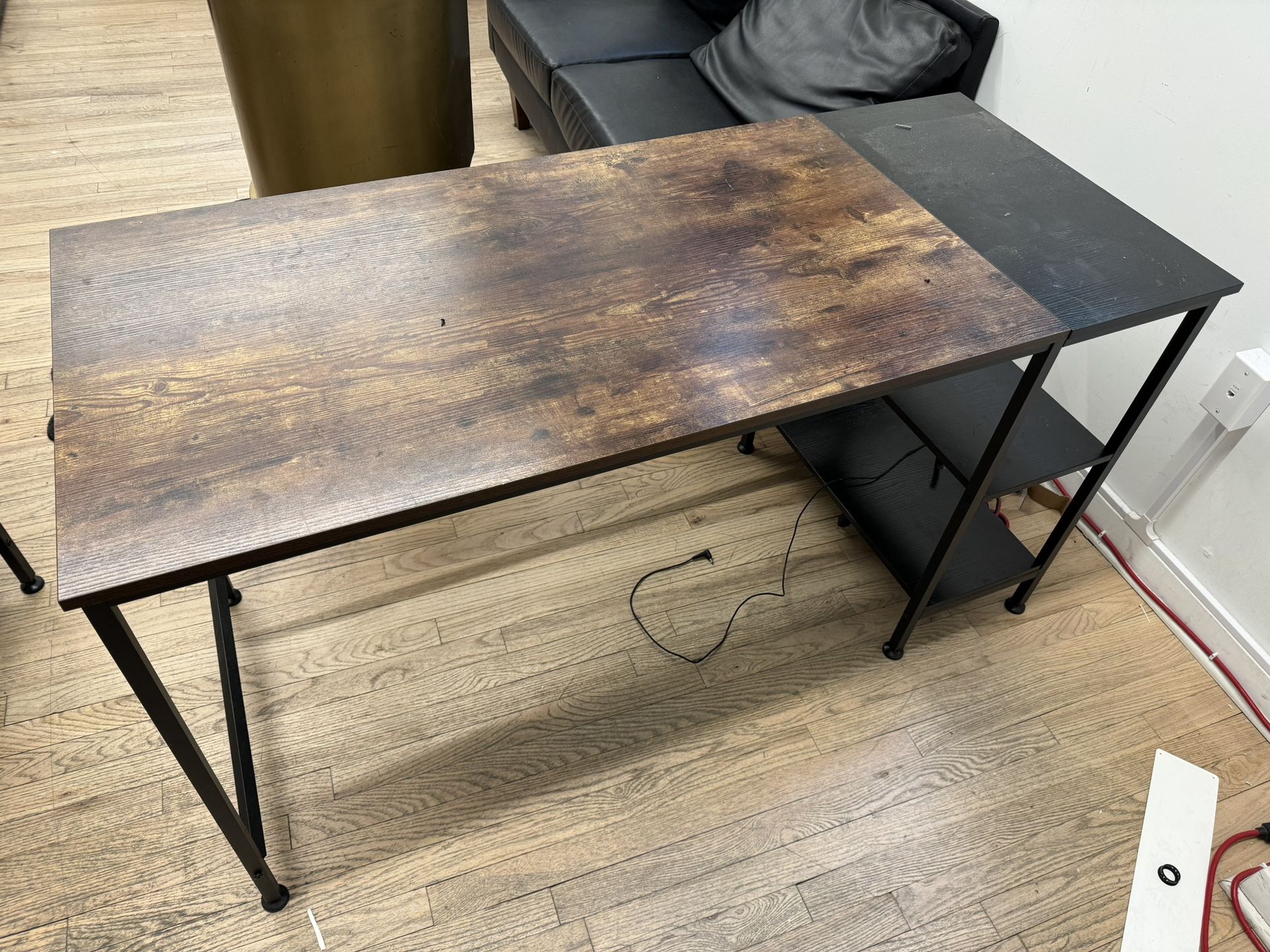 Rustic Brown/Black Computer Desk (x3)