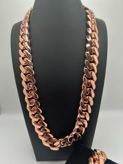 14K Rose Gold Cuban Link Chain