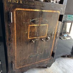 Heavy Duty Vintage Antique Safe Vault Storage Security Metal Fire Protection