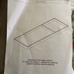 BABY Pottery Barn changing table topper 