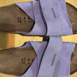 Birkenstock Lilac Slides Size 9.5 