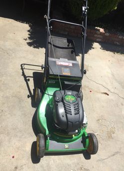 John Deere JA62 self propelled 2 speed rear bag lawnmower for