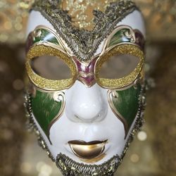 Vintage Venetian Masquerade Mask