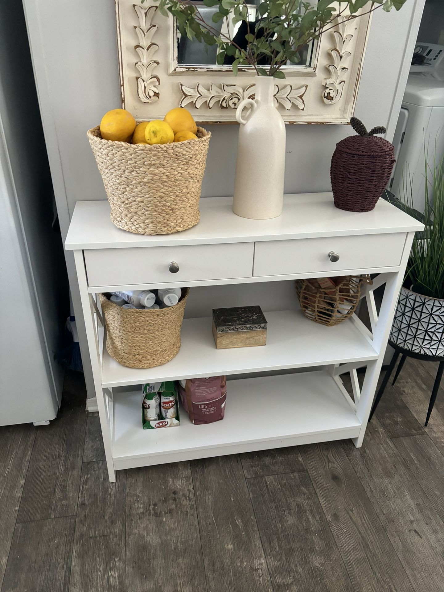 White Cabinet Shelf