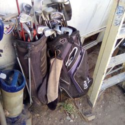 Golf Bags With Selected Clubs