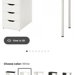 IKEA Desk with Drawers & chair