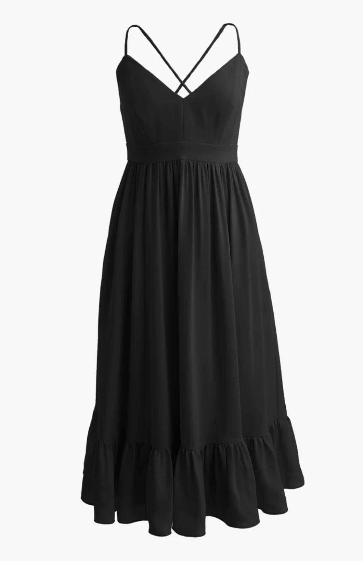 J. Crew Little Black Party Dress with Ruffle Hem