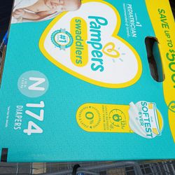 Diapers Size Newborn, 1, And 2