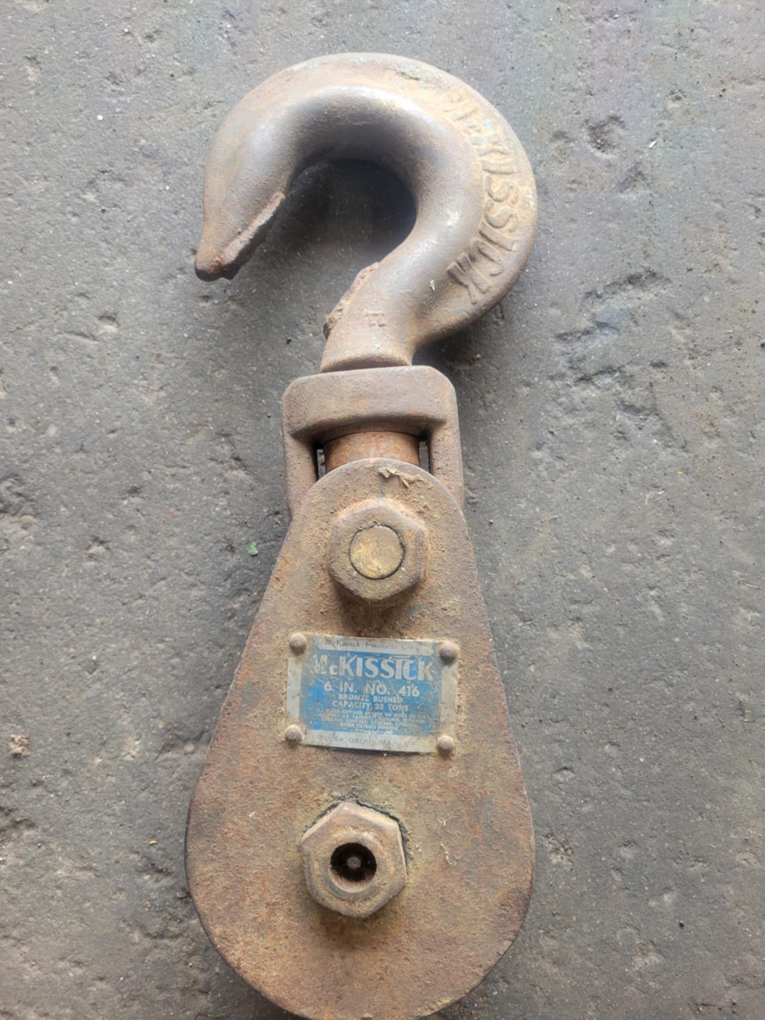 McKissick 23 Ton Snatch Block with Hook