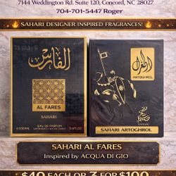 SAHARI INSPIRED DESIGNER FRAGRANCES 