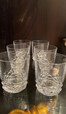 Tumbler crystal glasses set of 6