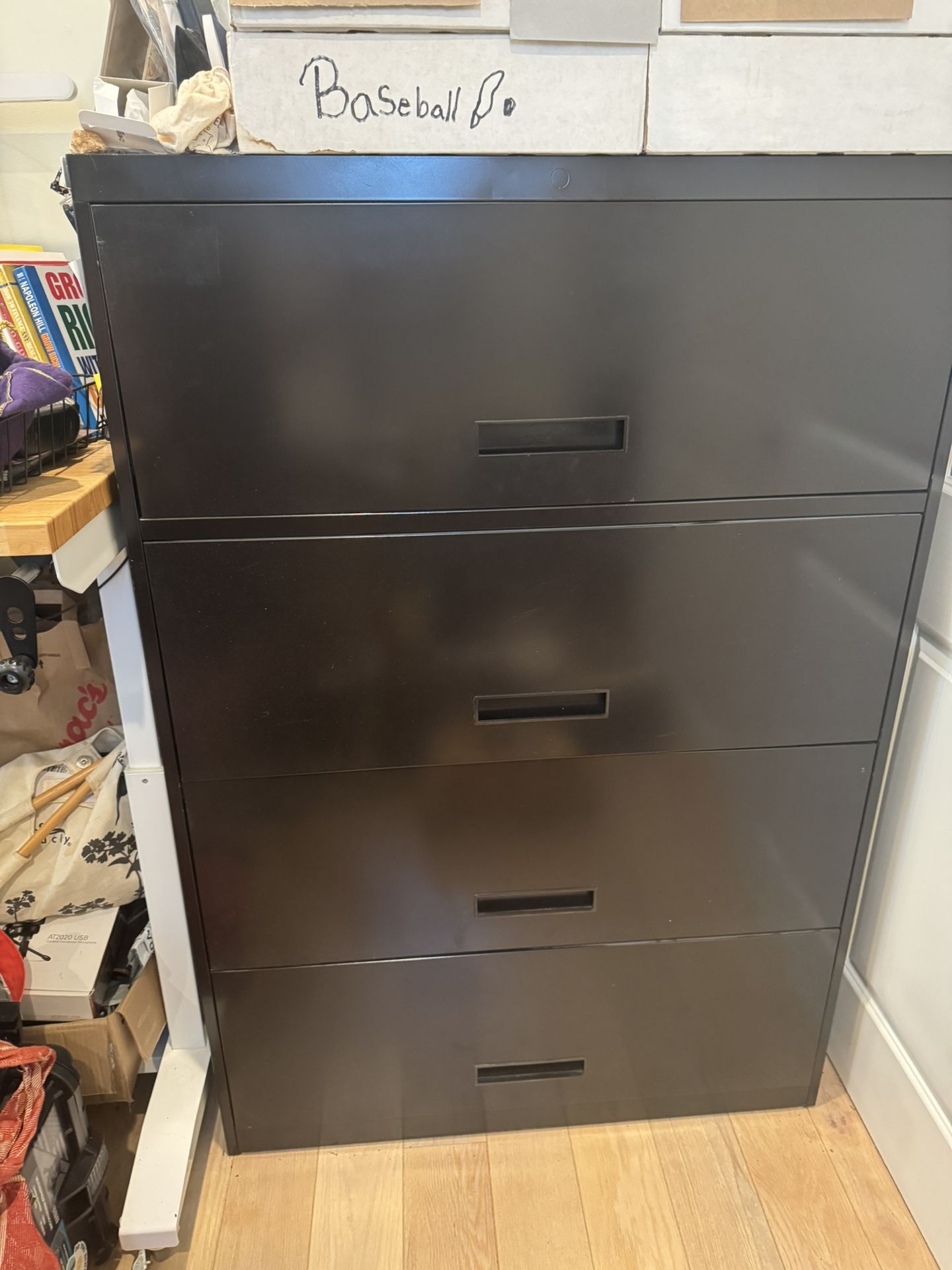 Black 4 Drawer Lateral Filing Cabinet Priced to Sell