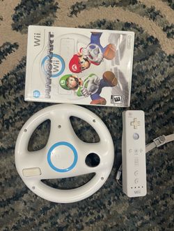 Nintendo Wii ~ Super Mario Kart Wii + Wheel + Remote !!
