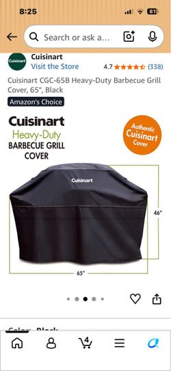 Cuisinart CGC-65B Heavy-Duty Barbecue Grill Cover