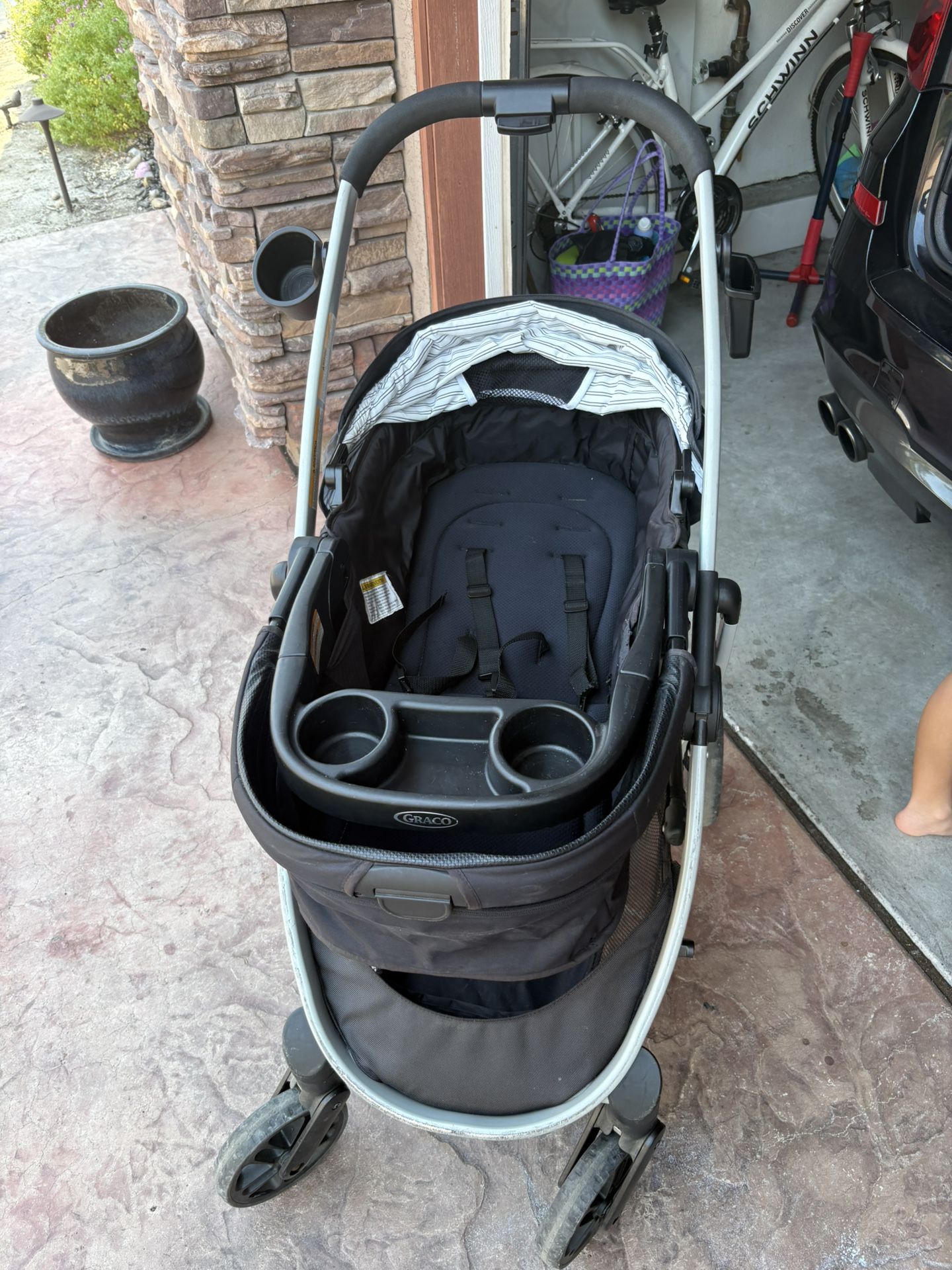 Graco Modes Pramette Stroller, Baby Stroller with True Pram Mode, Reversible Seat,
