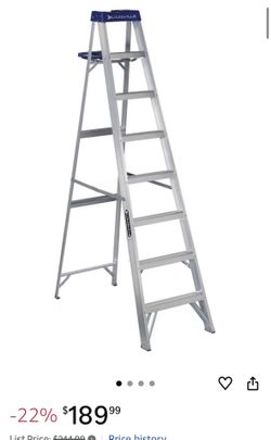 2 Step Ladders Werner 6ft 250 Lb Load And Aluminum Ladder For $80 