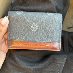 Berluti Excursion Bifold Compact Wallet Signature Venetian Leather Black