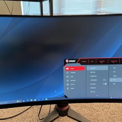 MSI Optix MAG270CR 27" LED 165hz Curved Gaming Monitor