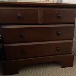 Real Wood Nightstand 