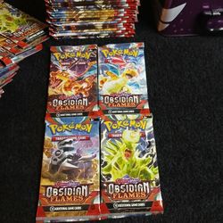 Pokémon Tcg Scarlet And Violet Obsidian Flames Booster Packs Lot Of 18 Packs New Factory Sealed 