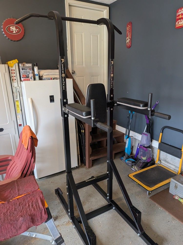 Power Tower Pull-Up Dip Station – Home Gym Workout