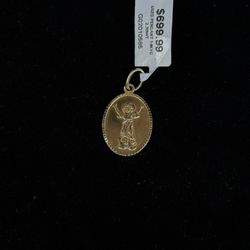 14KT Gold Religious Charm